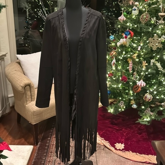 Joh Jackets & Blazers - Navajo vintage Joh Womens Black Suede Jacket Jacket Black M